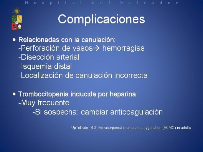 Diapositiva 21 de ECMO : Extra Corporeal Membrane Oxigenation