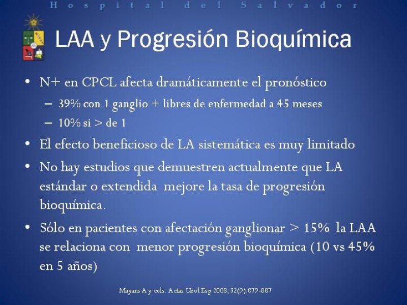 Diapositiva 27 de Linfadenectomía Ampliada vs Estándar en Cáncer de Próstata