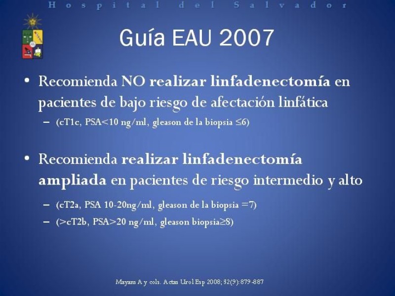 Diapositiva 22 de Linfadenectomía Ampliada vs Estándar en Cáncer de Próstata