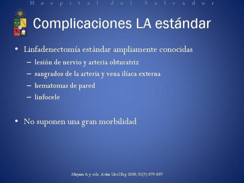 Diapositiva 23 de Linfadenectomía Ampliada vs Estándar en Cáncer de Próstata