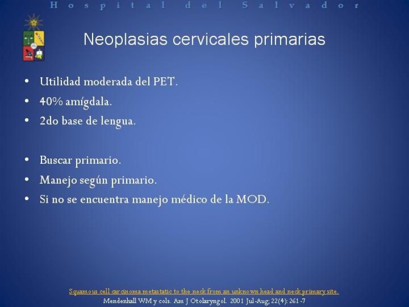 Diapositiva 22 de Masa cervical