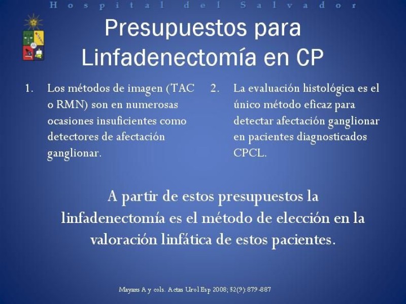 Diapositiva 4 de Linfadenectomía Ampliada vs Estándar en Cáncer de Próstata