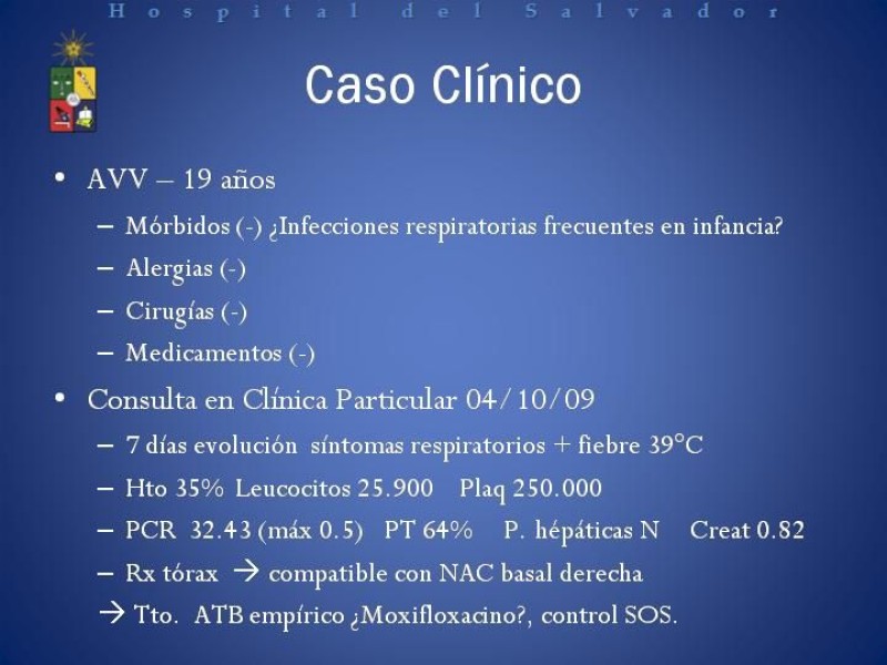 Diapositiva 1 de Manejo de los Abscesos Renales y Perinefríticos a propósito de un caso clínico