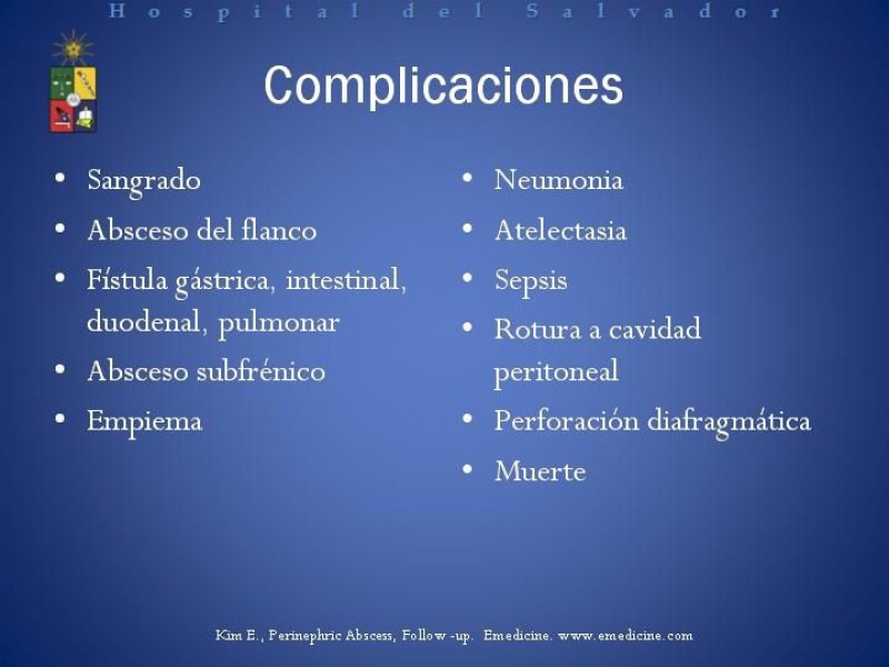 Diapositiva 33 de Manejo de los Abscesos Renales y Perinefríticos a propósito de un caso clínico
