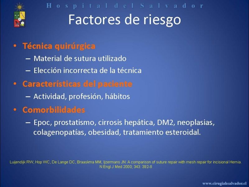 Diapositiva 11 de Reparación Laparoscópica de hernias incisionales