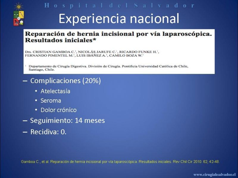 Diapositiva 25 de Reparación Laparoscópica de hernias incisionales