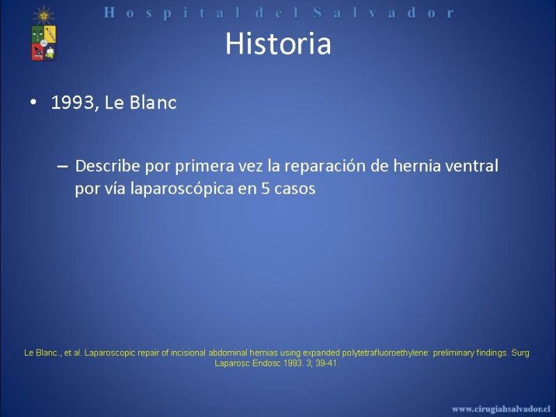 Diapositiva 8 de Reparación Laparoscópica de hernias incisionales