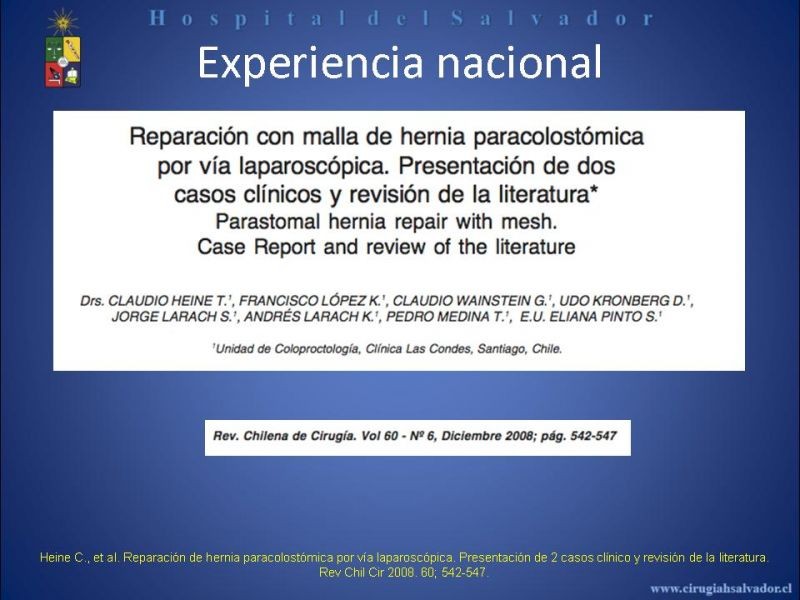 Diapositiva 22 de Reparación Laparoscópica de hernias incisionales
