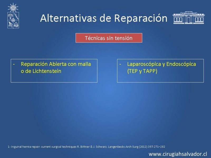 Diapositiva 13 de Alternativas actuales en el tratamiento de la Hernia Inguinal