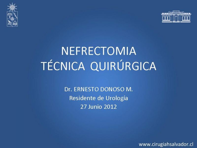 Diapositiva 31 de Nefrectomía técnica quirúrgica