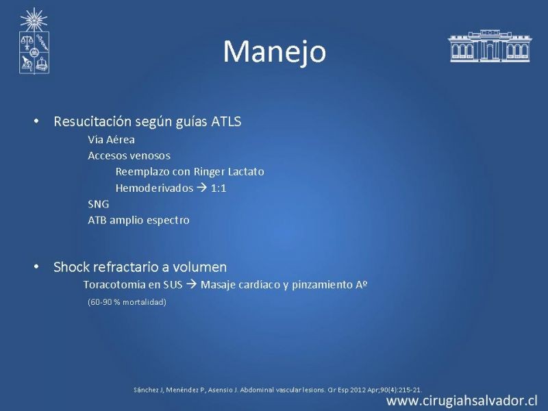 Diapositiva 14 de Lesiones Vasculares Abdominales