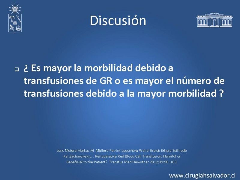 Diapositiva 15 de Terapia transfusional en el perioperatorio