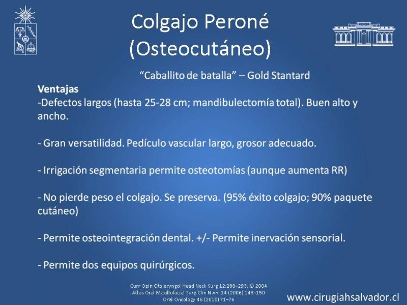 Diapositiva 15 de Alternativas de Reconstrucción Mandibular
