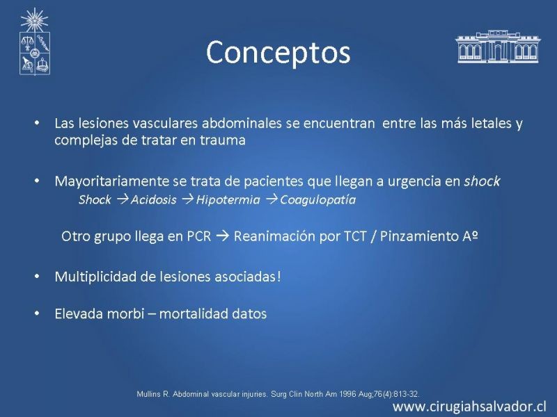 Diapositiva 1 de Lesiones Vasculares Abdominales