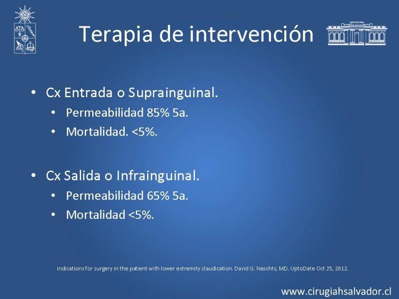 Diapositiva 13 de EAO Tto Médico y Cx (Claudicadores)