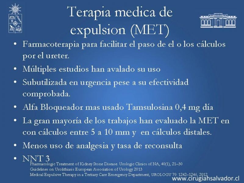 Diapositiva 22 de Urolitiasis: Manejo en urgencia