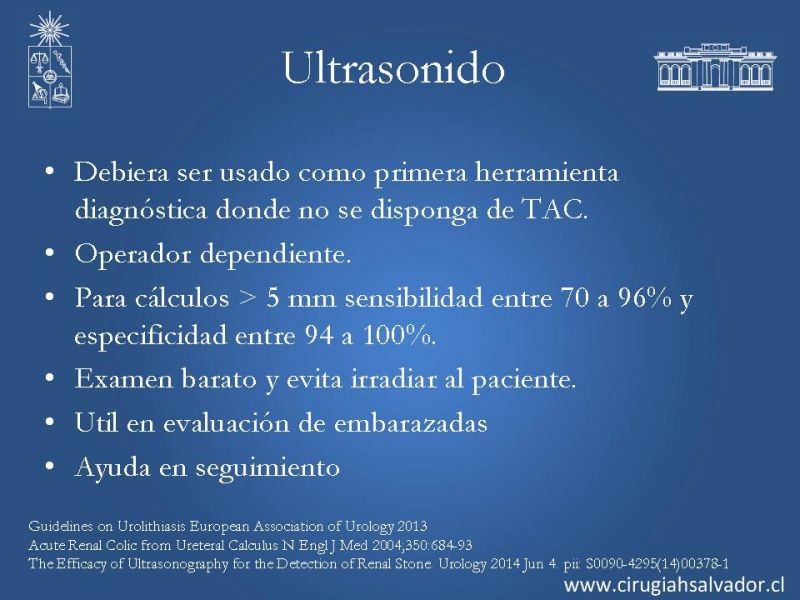 Diapositiva 12 de Urolitiasis: Manejo en urgencia