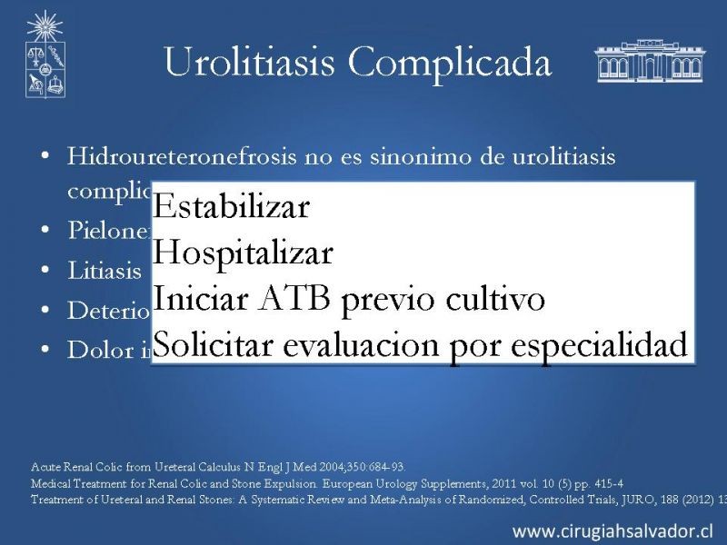 Diapositiva 28 de Urolitiasis: Manejo en urgencia
