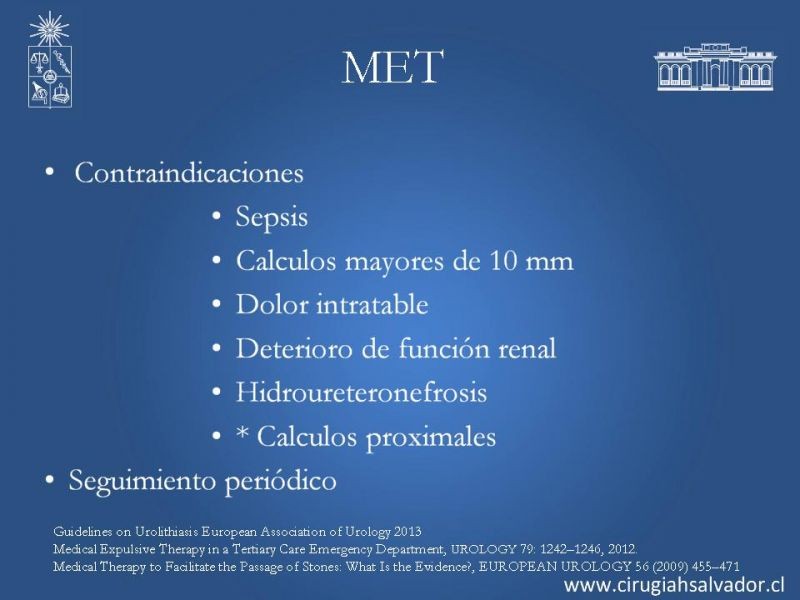 Diapositiva 23 de Urolitiasis: Manejo en urgencia