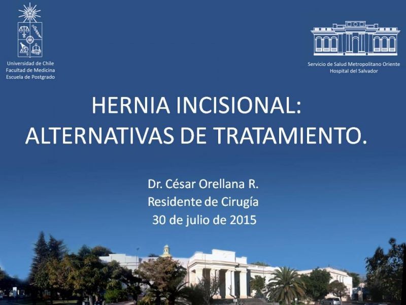 Diapositiva 16 de Hernia incisional: Alternativas de tratamiento