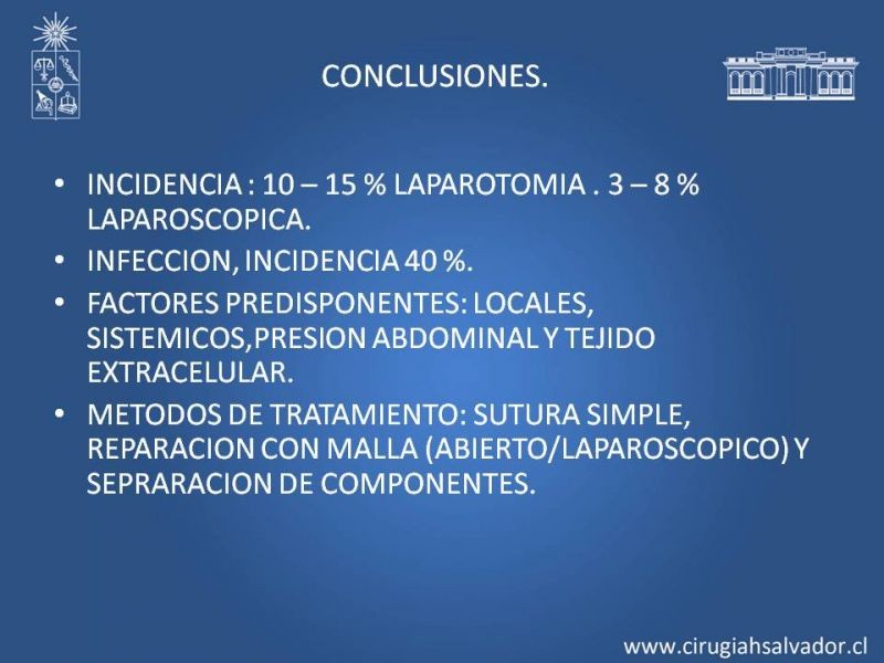Diapositiva 13 de Hernia incisional: Alternativas de tratamiento