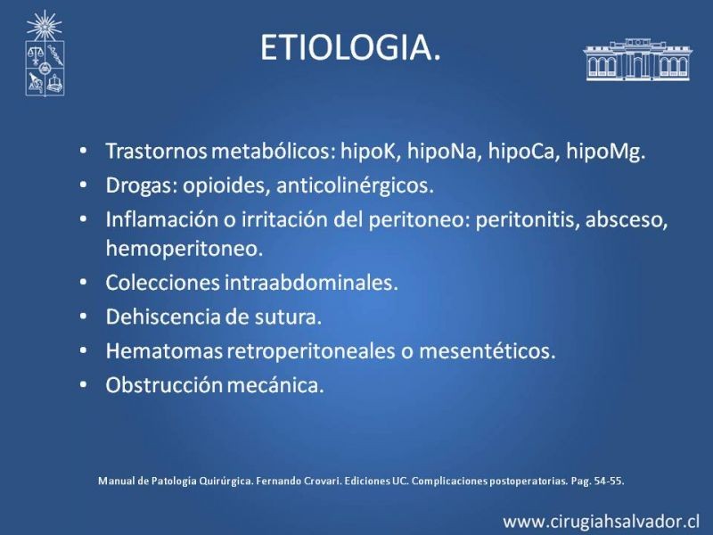 Diapositiva 9 de Ileo adinámico postoperatorio
