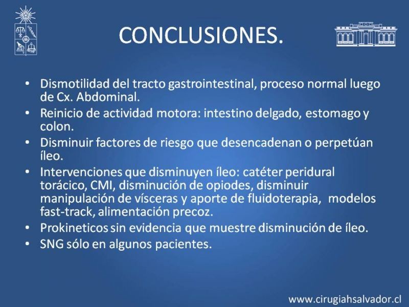 Diapositiva 28 de Ileo adinámico postoperatorio