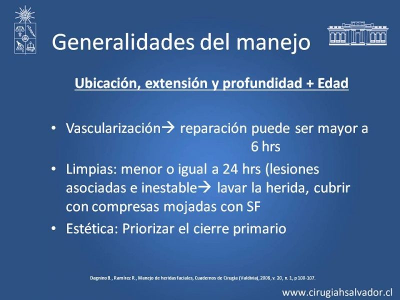 Diapositiva 8 de Heridas faciales complejas