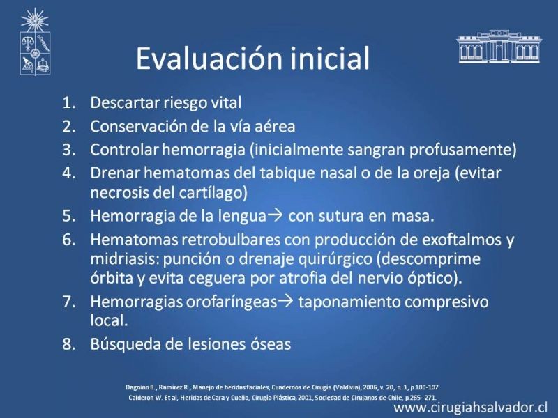 Diapositiva 5 de Heridas faciales complejas