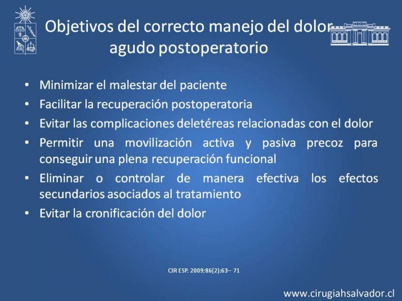 Diapositiva 14 de Manejo del dolor agudo postoperatorio