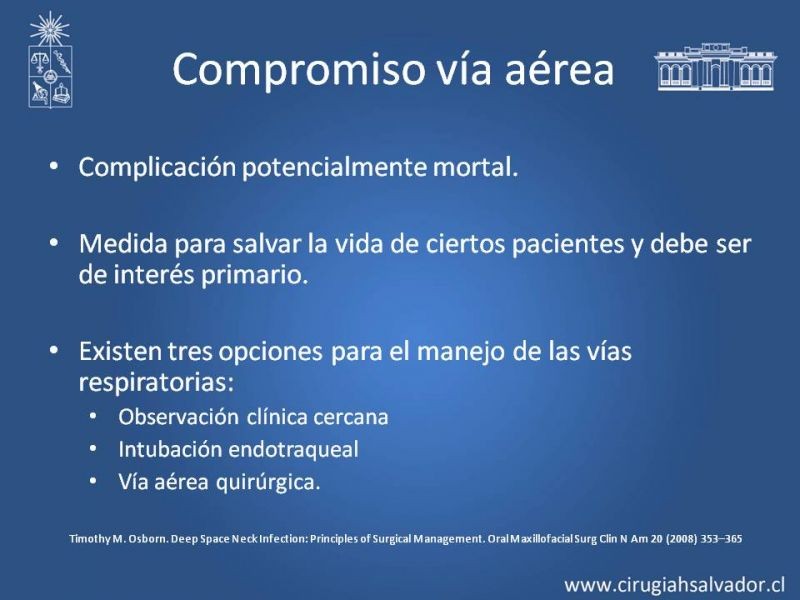 Diapositiva 40 de Absceso cervical y vías de abordaje