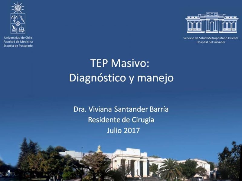 Diapositiva 36 de TEP Masivo: Diagnóstico y manejo