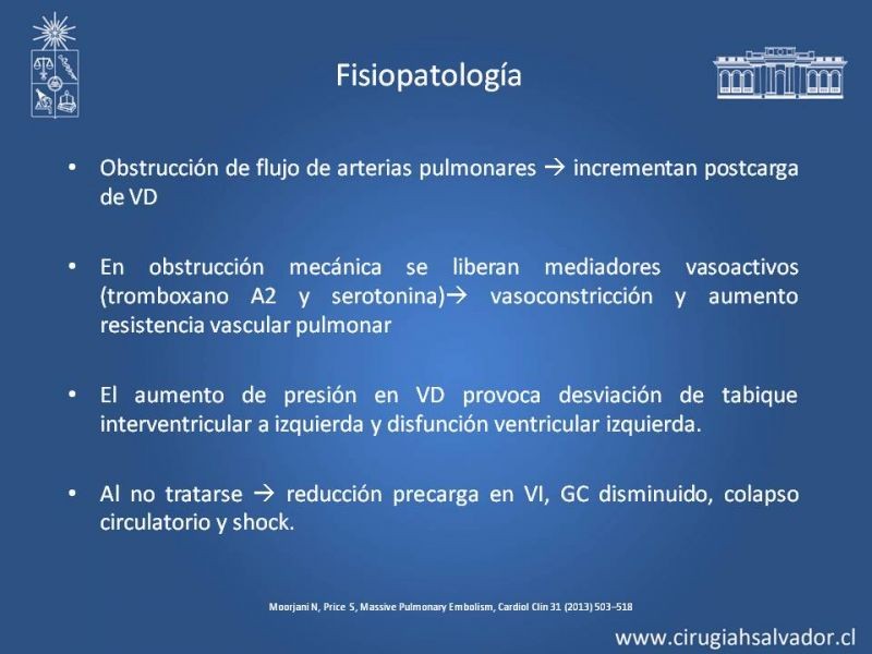Diapositiva 5 de TEP Masivo: Diagnóstico y manejo