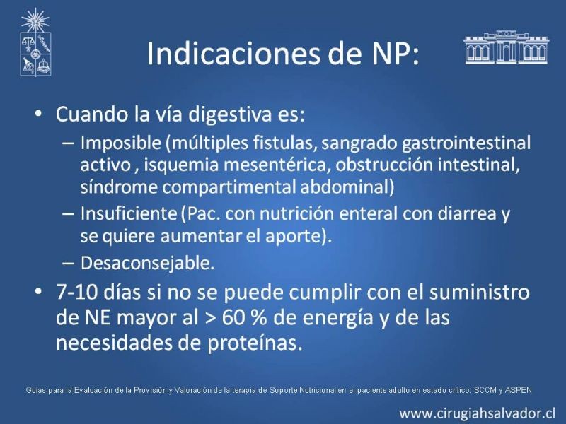 Diapositiva 20 de Nutrición en paciente crítico