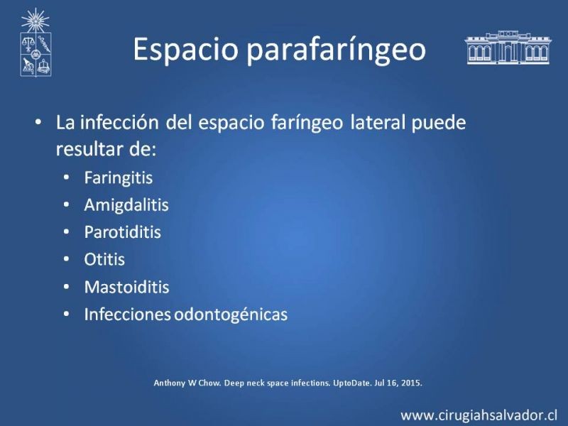 Diapositiva 10 de Absceso cervical y vías de abordaje