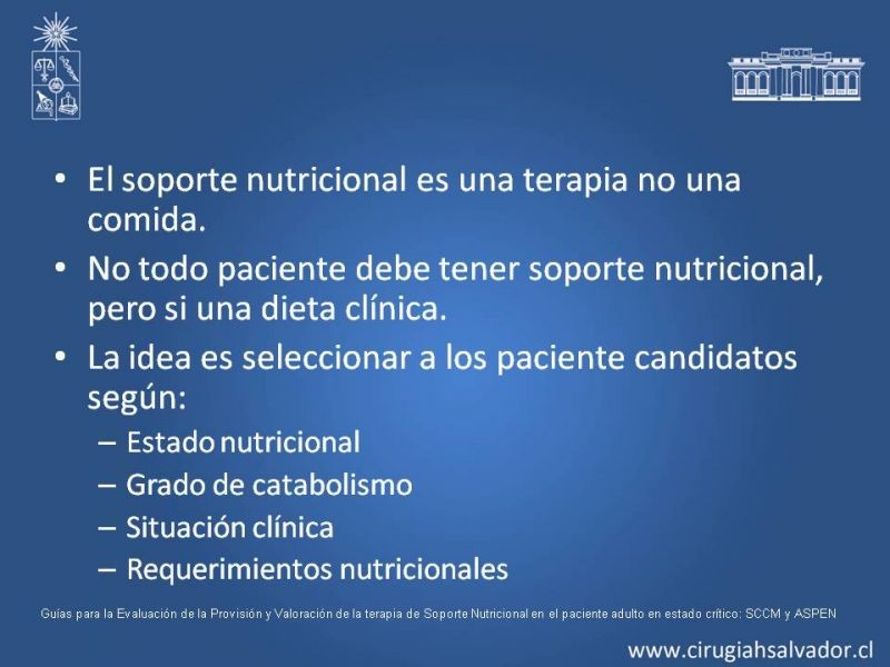 Diapositiva 6 de Nutrición en paciente crítico