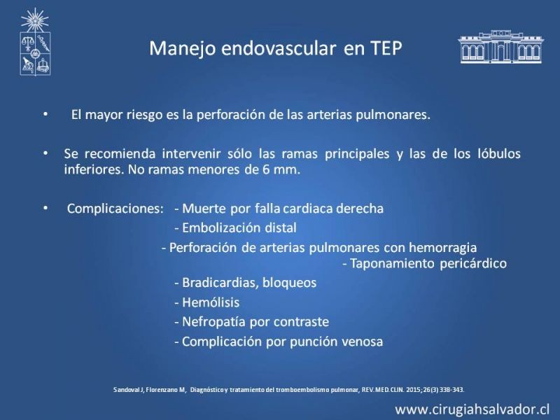 Diapositiva 32 de TEP Masivo: Diagnóstico y manejo