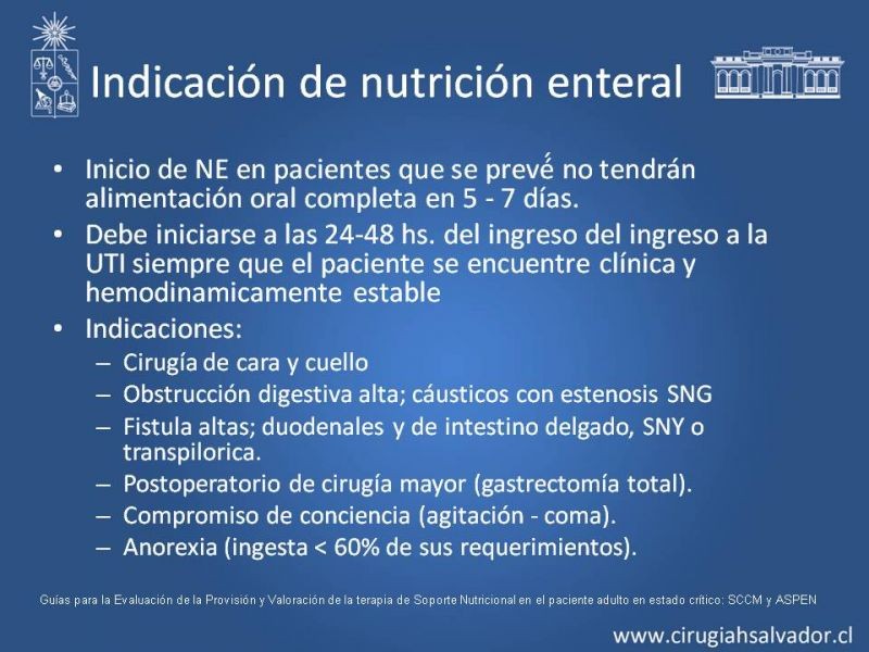 Diapositiva 14 de Nutrición en paciente crítico