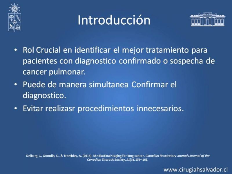 Diapositiva 1 de Etapificacion Mediastinica
