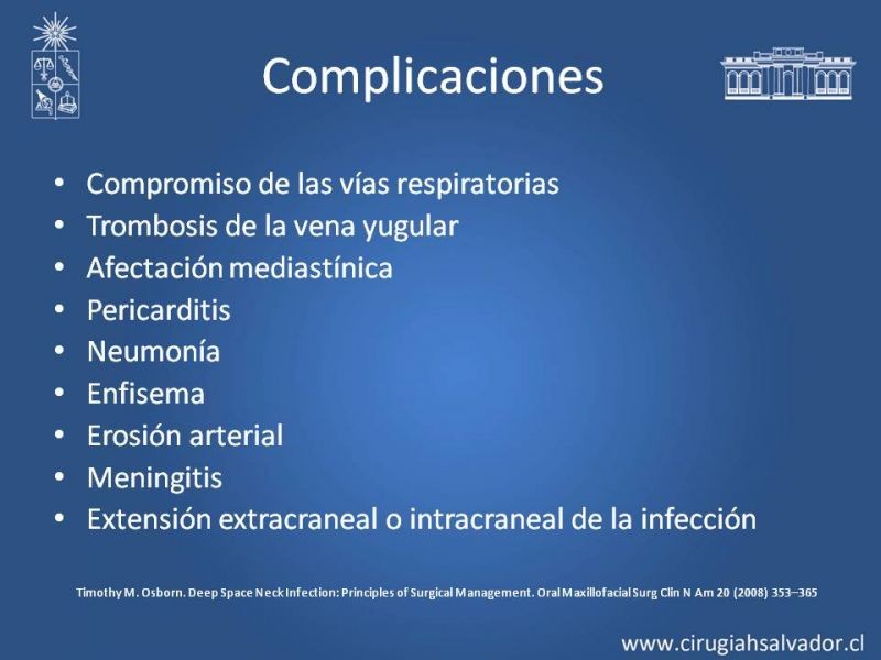 Diapositiva 39 de Absceso cervical y vías de abordaje