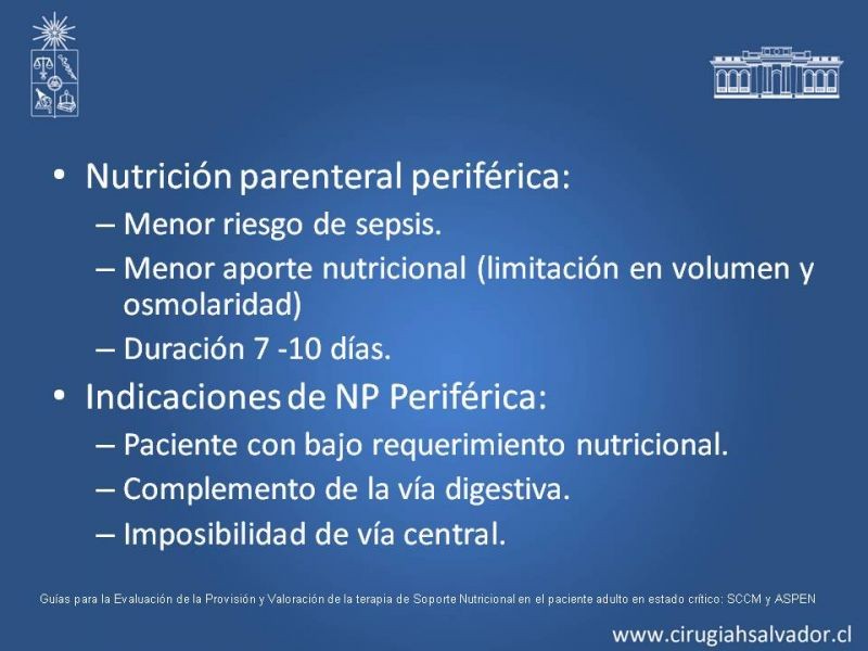 Diapositiva 22 de Nutrición en paciente crítico