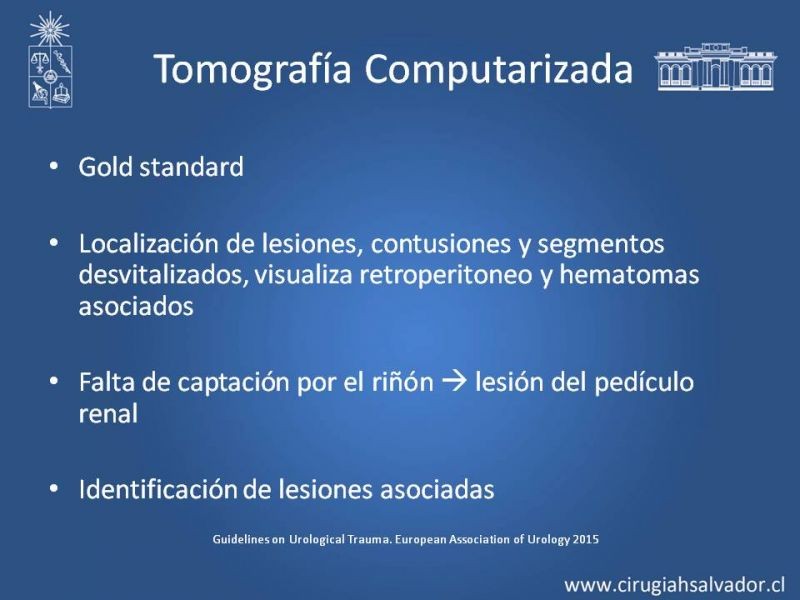 Diapositiva 5 de Manejo Quirúrgico del Trauma Renal