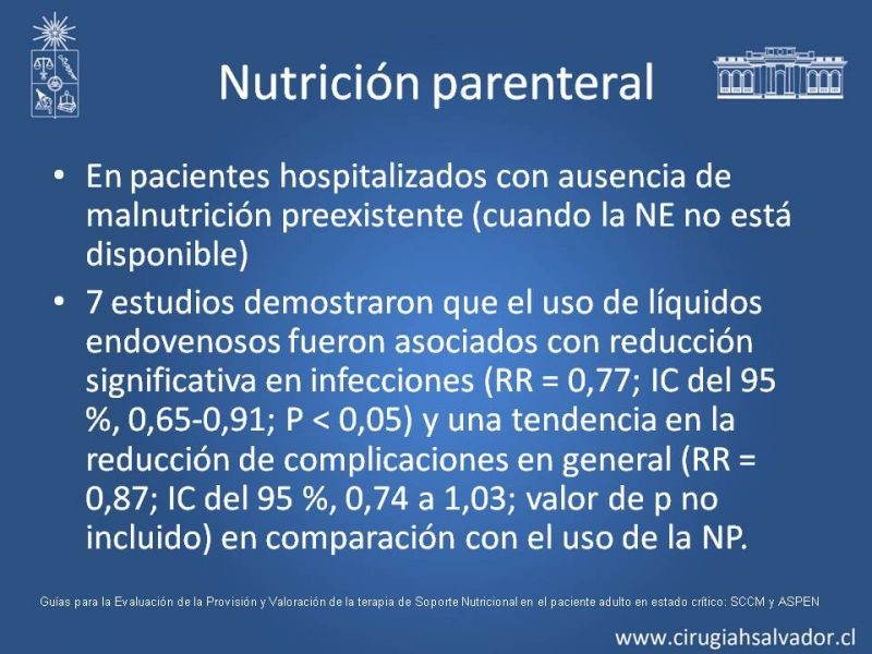 Diapositiva 21 de Nutrición en paciente crítico