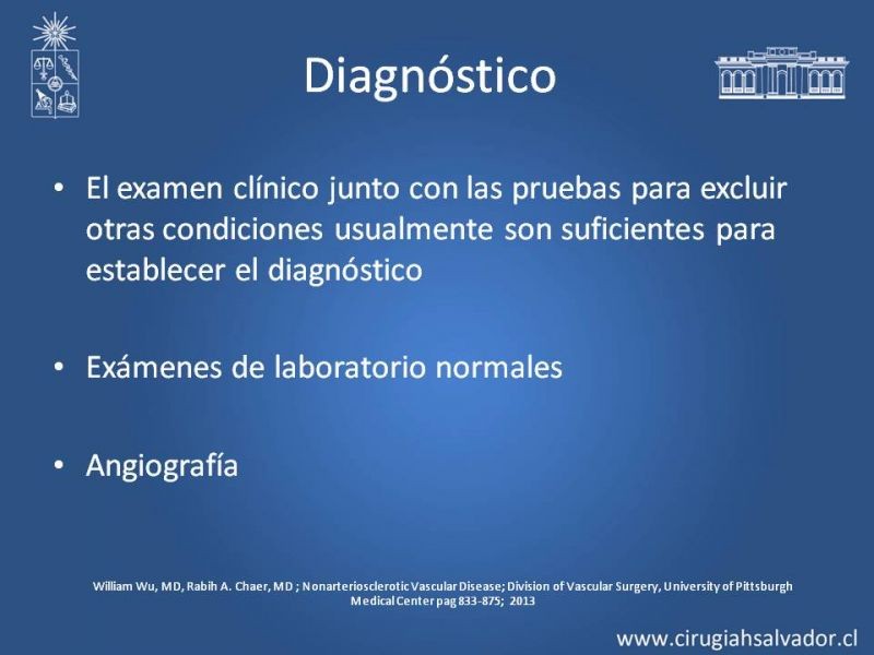 Diapositiva 7 de Enfermedad arterial no aterosclerótica