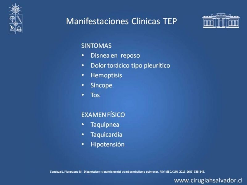 Diapositiva 10 de TEP Masivo: Diagnóstico y manejo