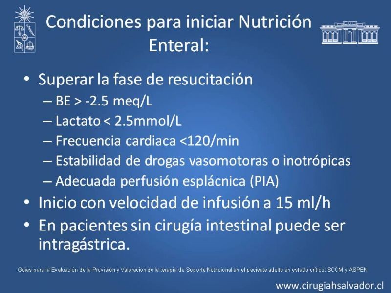 Diapositiva 15 de Nutrición en paciente crítico