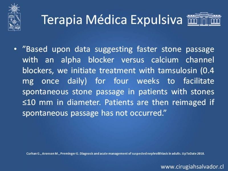 Diapositiva 37 de Urolitiasis: Manejo en Urgencias
