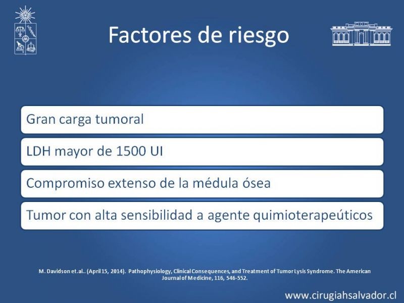 Diapositiva 6 de Síndrome de Lisis Tumoral