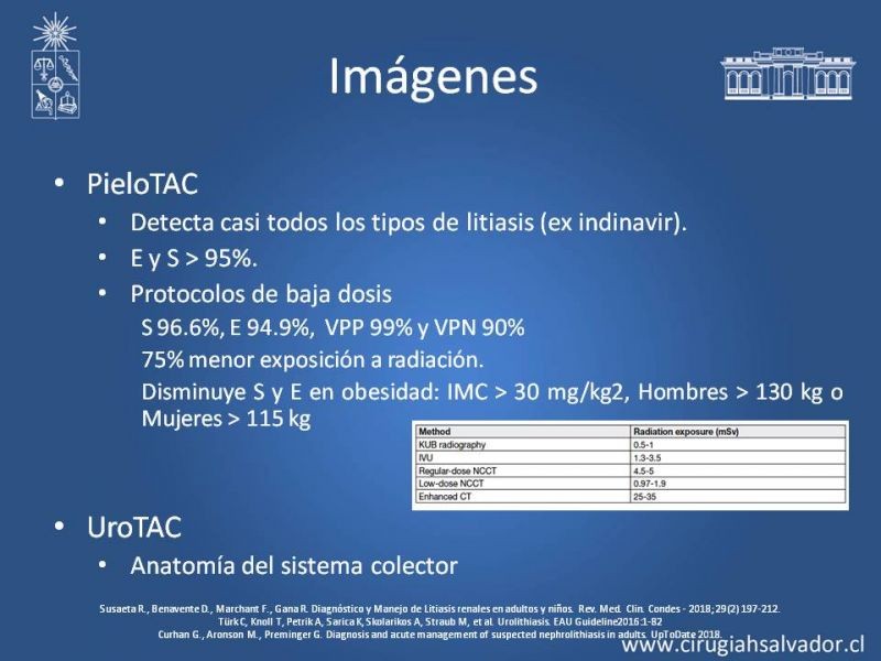 Diapositiva 17 de Urolitiasis: Manejo en Urgencias