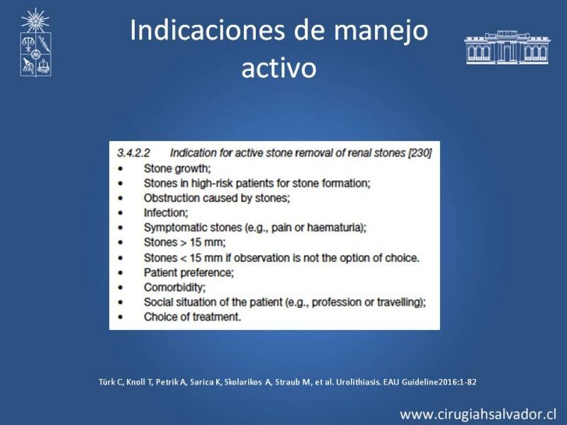 Diapositiva 34 de Urolitiasis: Manejo en Urgencias